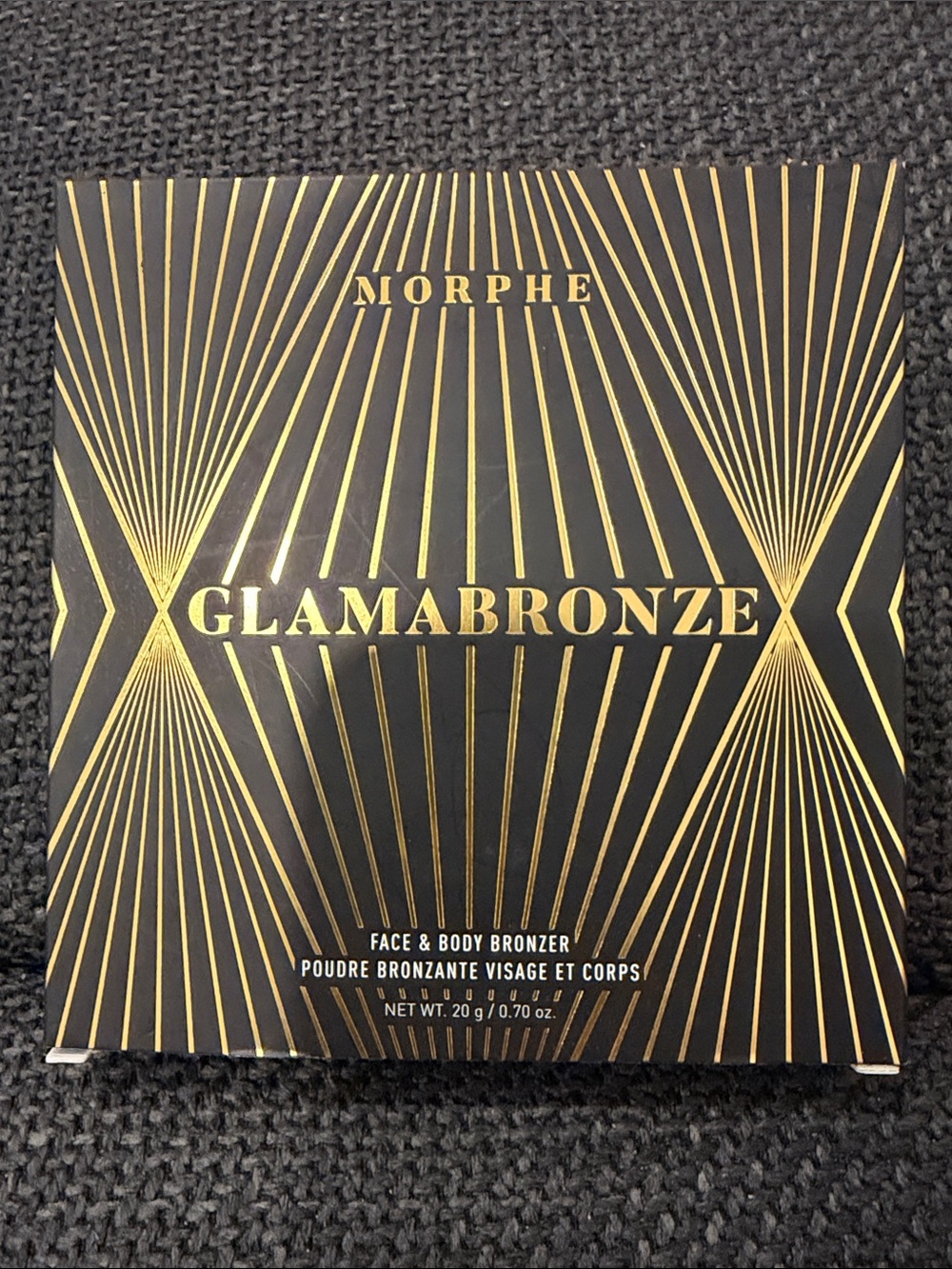 Morphe Glamabronze Bronzer Compact – Black and Gold Design